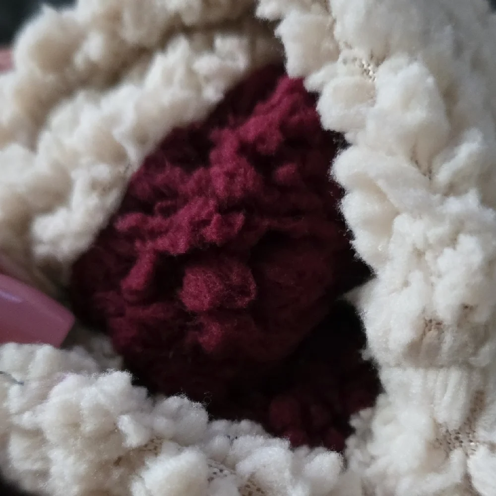 Dearfoams Plum Cable Knit Slipper Socks - Picture 6 of 7